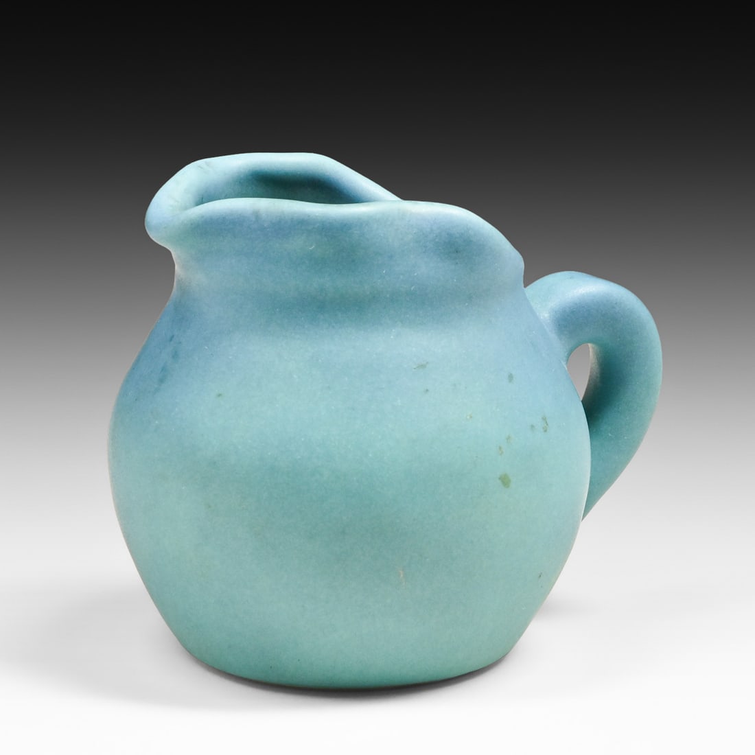 Small Van Briggle Matte Turquoise Creamer c1950s: Small Van Briggle Matte Turquoise Creamer c1950s. Signed. Perfect condition. 2.75"h x 3.25"w FREE NATIONWIDE SHIPPINGFree Nationwide Shipping within the lower 48 states for all purchases at our