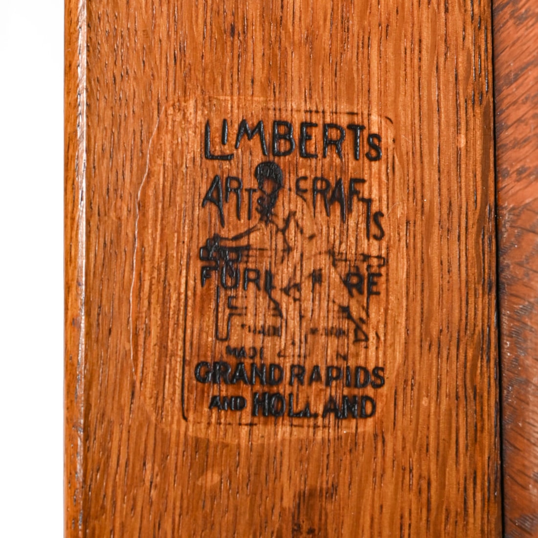 Limbert #105 One-Drawer Oak Desk c1910 - 4