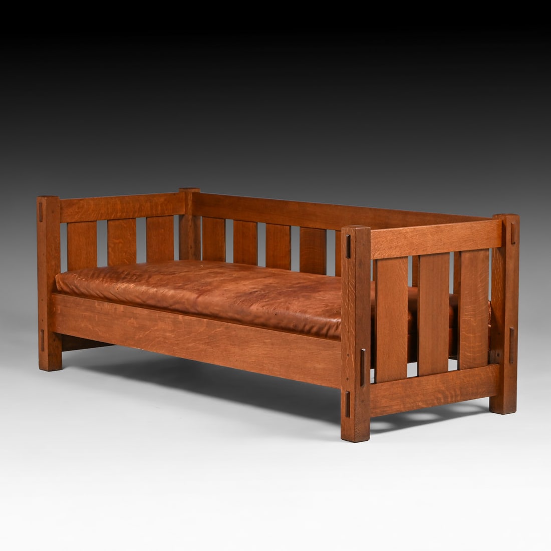 Gustav Stickley #208 Evenarm Settle c1910 - 2