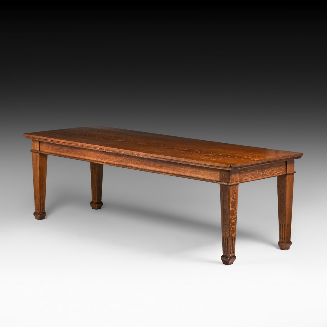 Arts & Crafts Period Large Rectangular Oak Table c1910 (1 of 3)