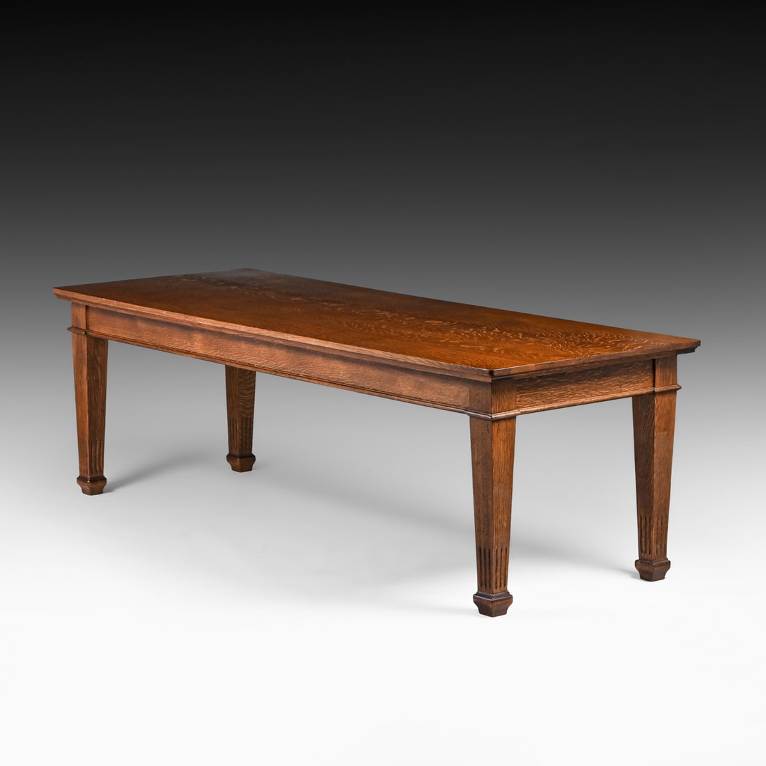 Arts & Crafts Period Large Rectangular Oak Table c1910 - 3