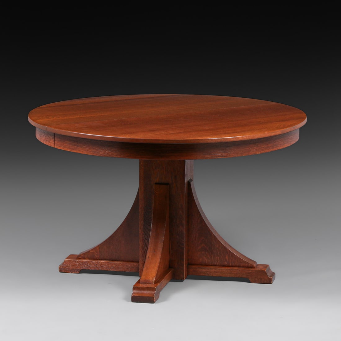 Stickley Brothers 48"d Oak Dining Table c1910 - 2