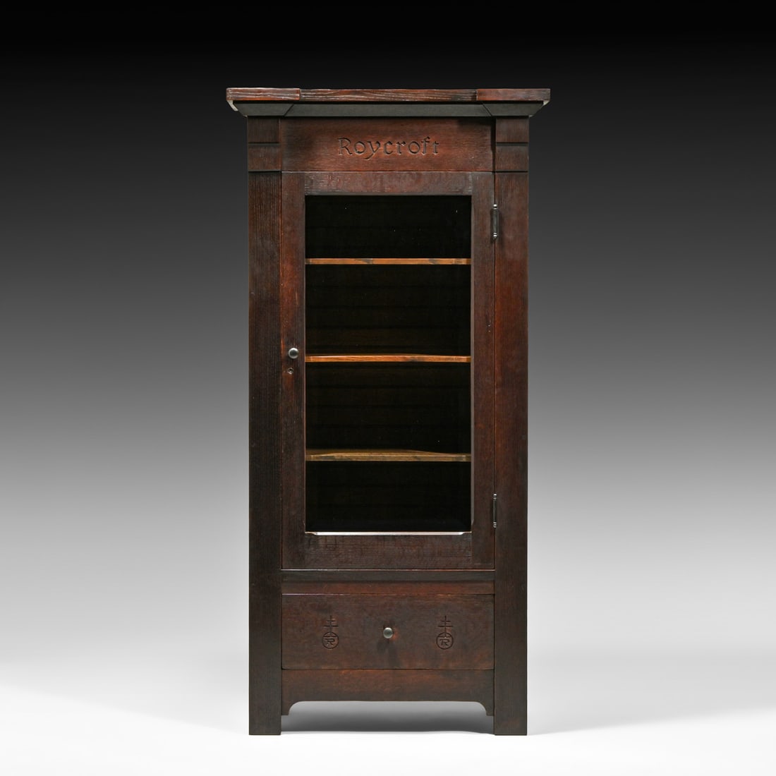 Roycroft #084 One-Door Bookcase c1905 - 2