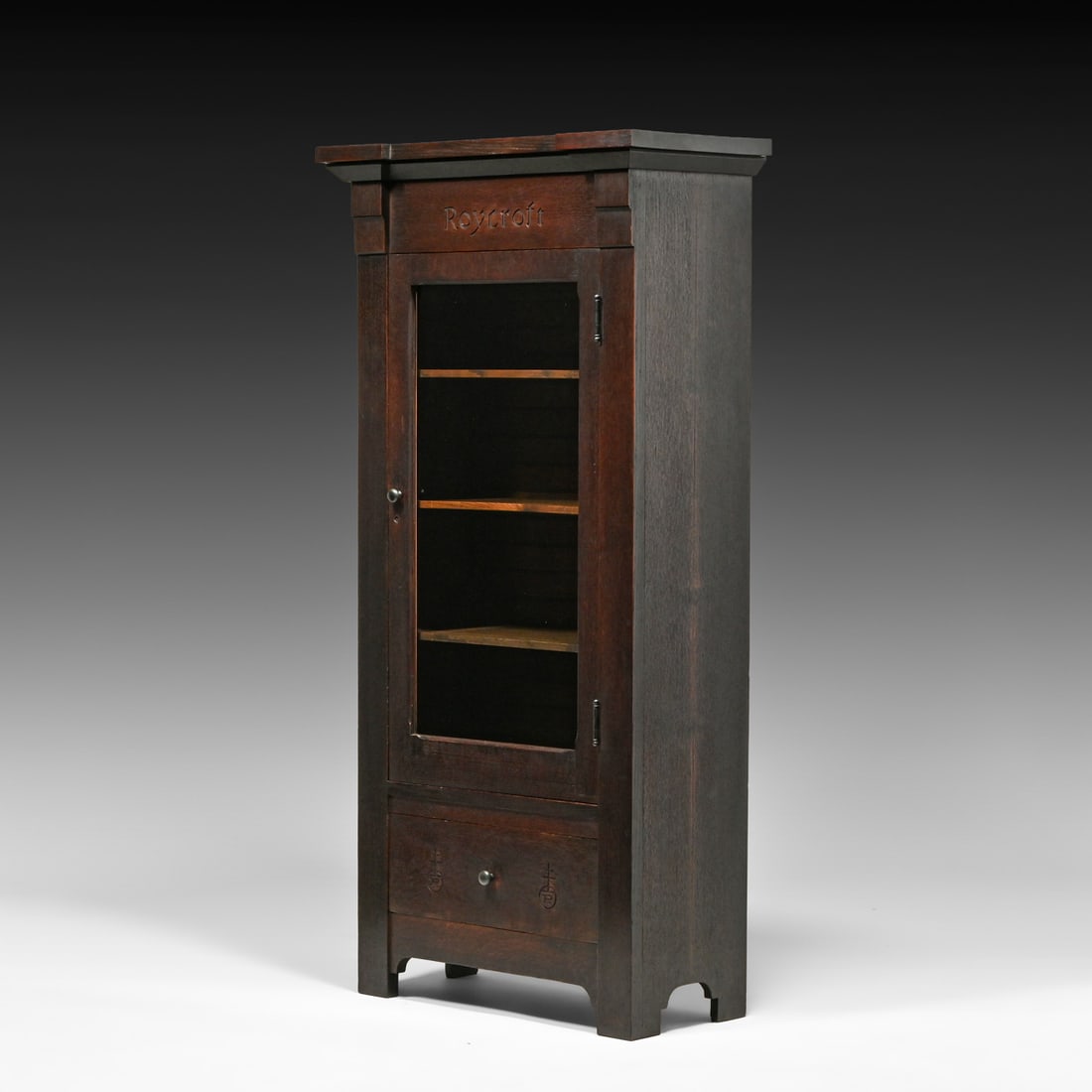 Roycroft #084 One-Door Bookcase c1905 - 3