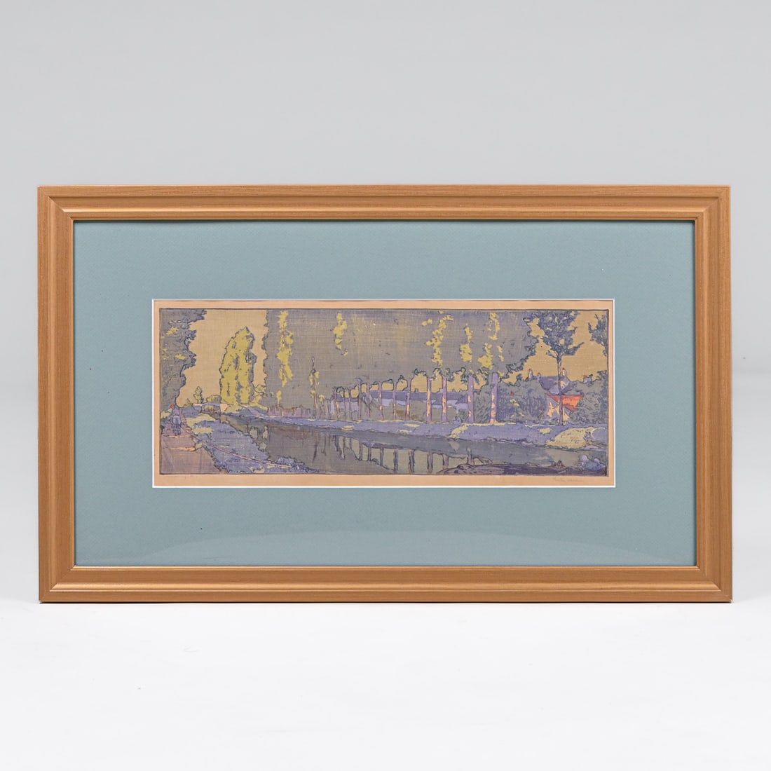 Frank Morley Fletcher (1866-1949) Color Woodcut “The Waterway?? c1905: Frank Morley Fletcher (1866-1949) Color Woodcut “The Waterway” c1905. Signed. Excellent condition. 6 1/8 x 16 1/8" FREE NATIONWIDE SHIPPINGFree Nationwide Shipping within the lower 48 states