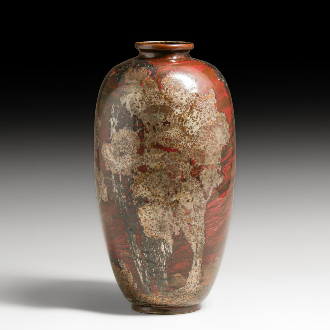 WMF - German Art Deco Ikora "Dinanderie" Metal Vase c1930s (1 of 4)