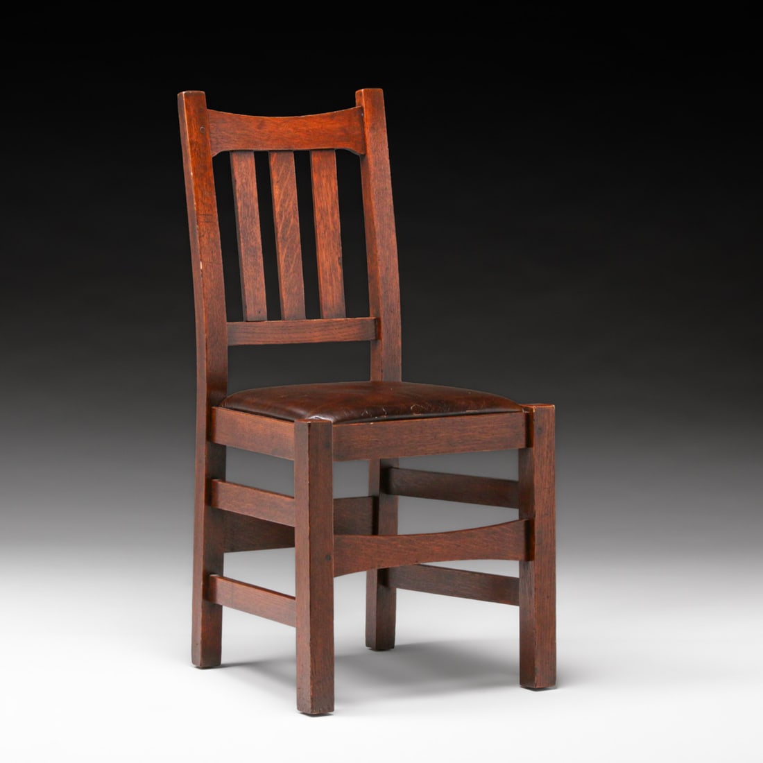 Stickley Brothers #379 1/2 Oak Sie Chair c1910 (1 of 2)