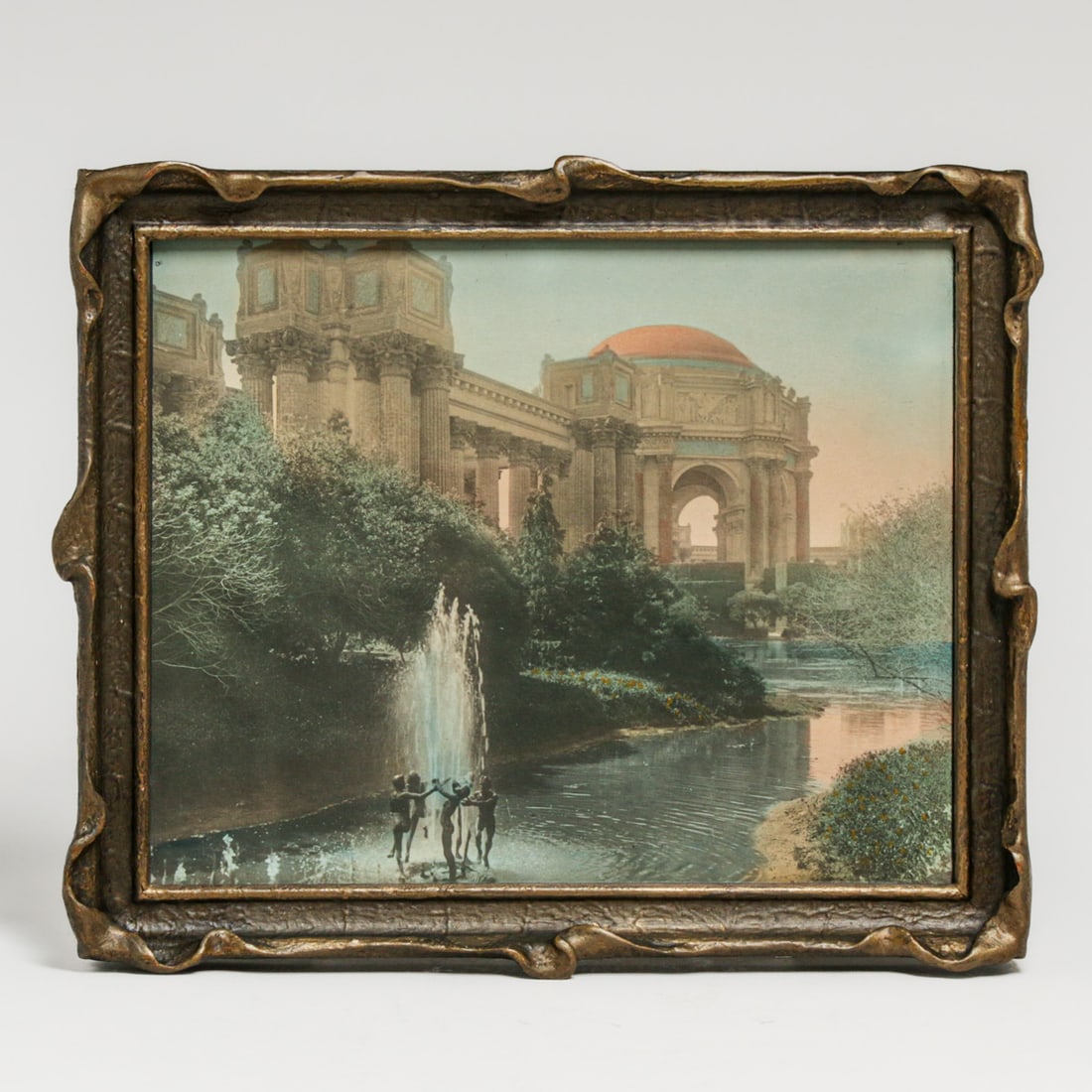 Original Panama-Pacific International Exposition Hand-Tinted Photograph: Palace of Fine Arts with: Original Panama-Pacific International Exposition Hand-Tinted Photograph: Palace of Fine Arts with Fountain at Lagoon 1915. Unsigned. Excellent condition. 8"h x 10"w. Frame 9.5"h x 11.5"w FREE NATIONWI
