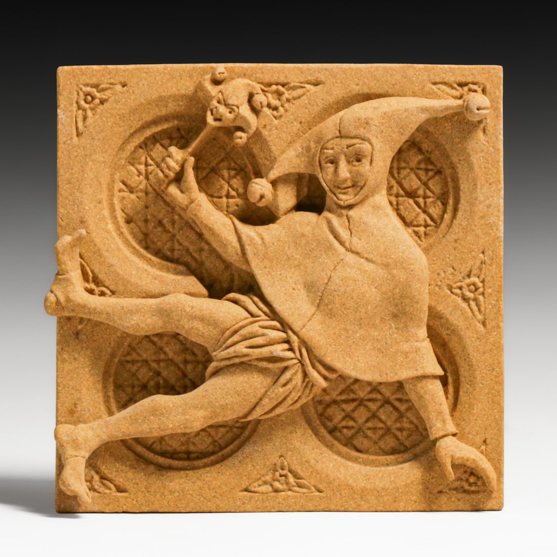 Contemporary David Lawrence "From the Greenwood" Jester Wall Plaque – British Folklore Grotesque: Contemporary David Lawrence "From the Greenwood" Jester Wall Plaque – British Folklore Grotesque c2000s. Signed. Perfect condition. 6" x 6" FREE NATIONWIDE SHIPPING Free Nationwide Shipping within t