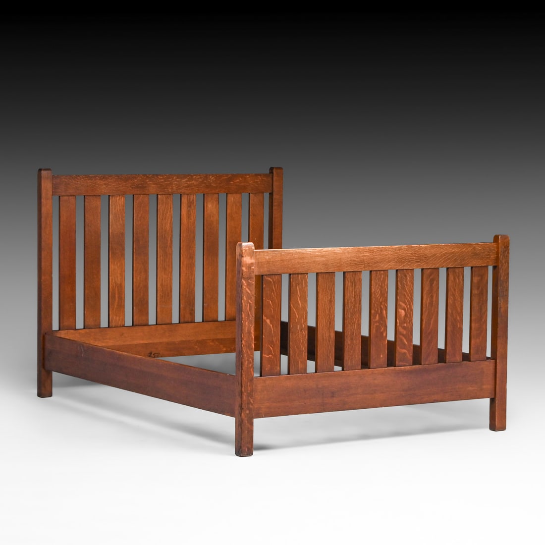 Early Limbert Oak Double Bed c1905 - 2
