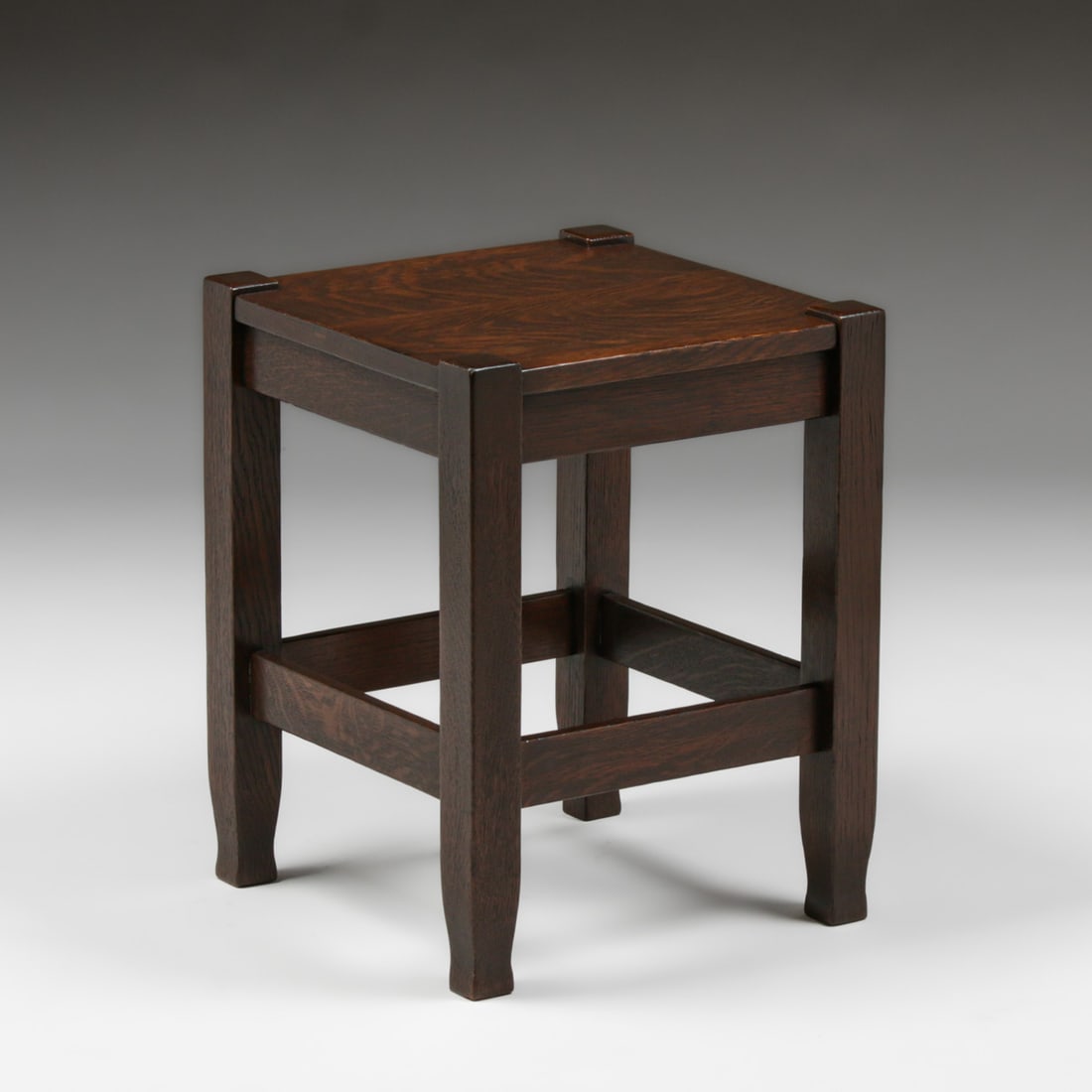 Stickley Brothers Square Oak Taboret c1910: Stickley Brothers Square Oak Taboret c1910. Unsigned. Very nicely refinished 18.25"h x 14.25"w x 14.24"d FREE NATIONWIDE SHIPPING Free Nationwide Shipping within the lower 48 states for all purchases