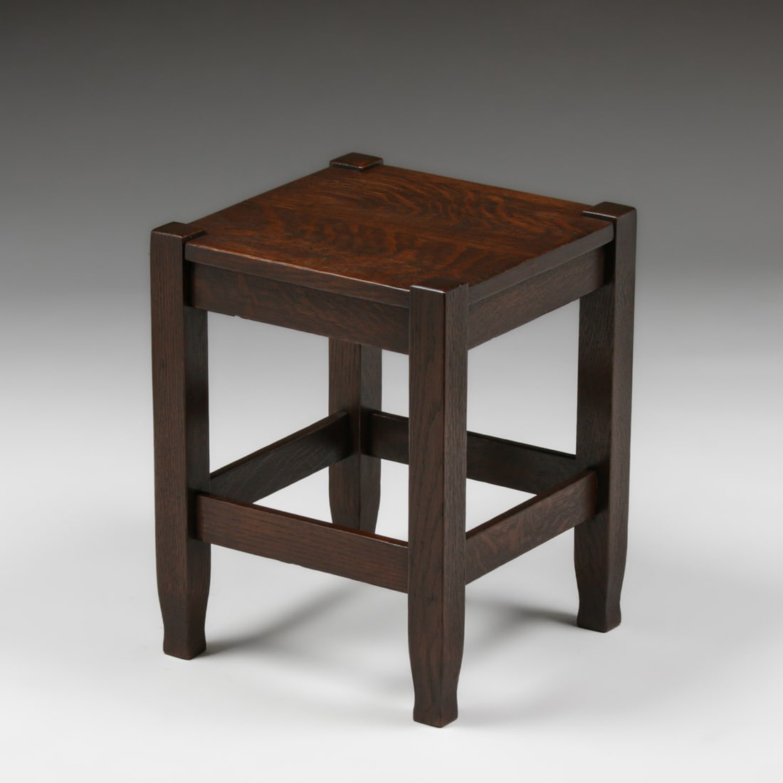 Stickley Brothers Square Oak Taboret c1910 - 2