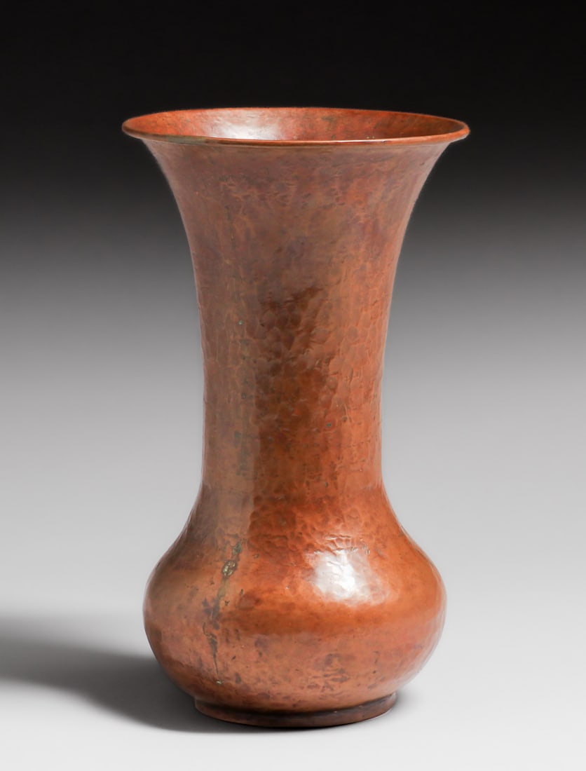 Grand Rapids Hammered Copper Flared Vase c1905 (1 of 4)