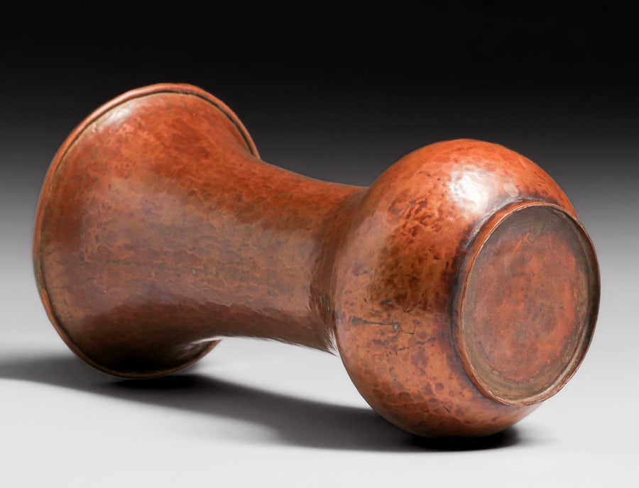 Grand Rapids Hammered Copper Flared Vase c1905 - 4