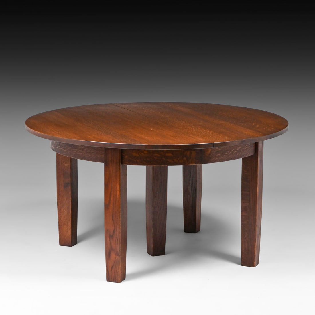 L&JG Stickley Five-Leg Dining Table c1910 - 2