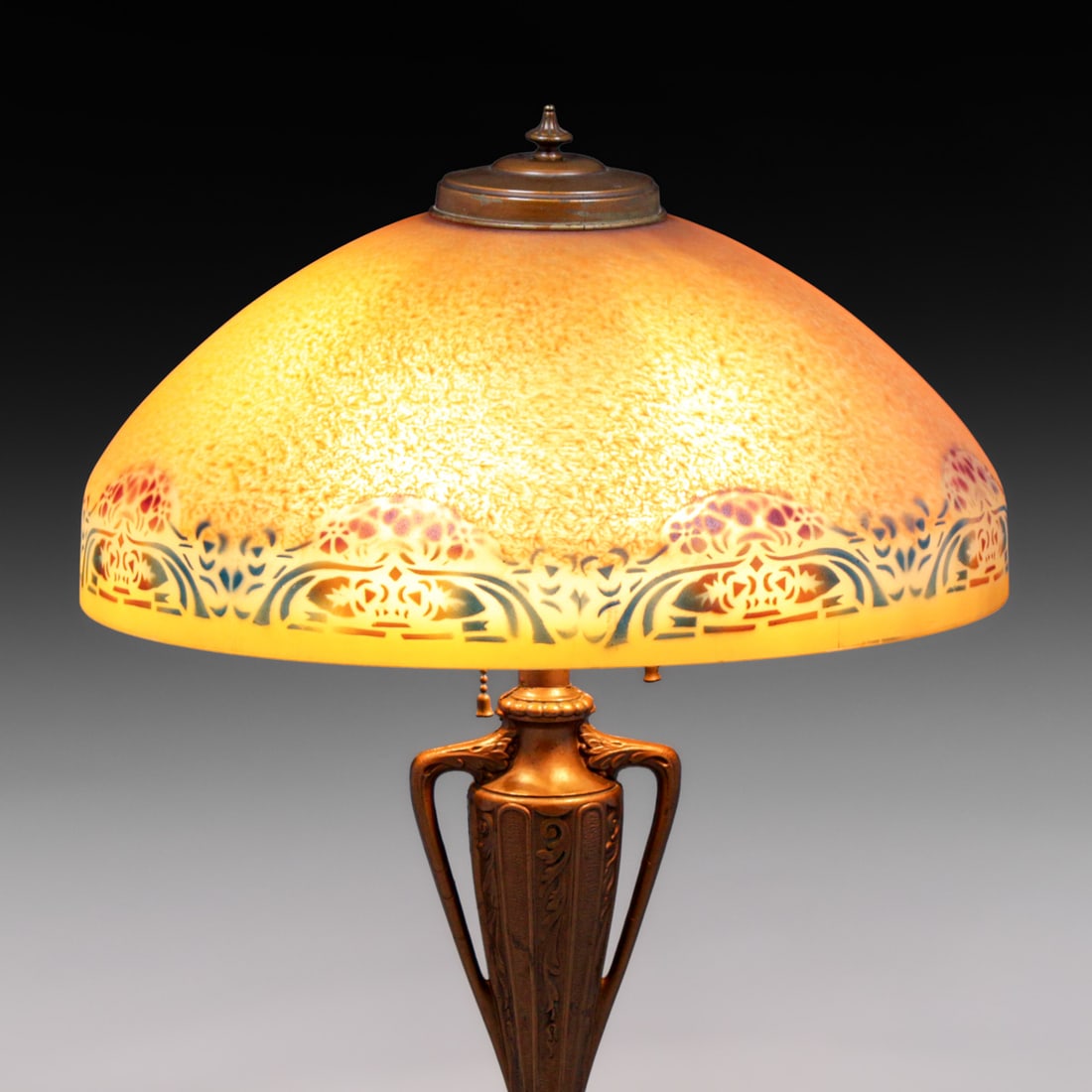 Pittsburgh Reverse-Painted Lamp c1920s - 2