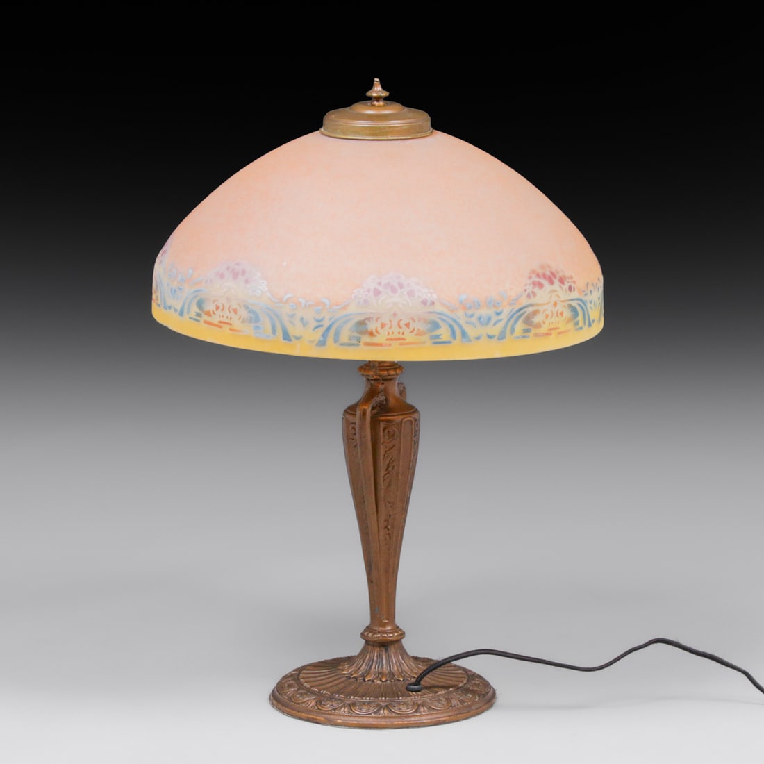 Pittsburgh Reverse-Painted Lamp c1920s - 3