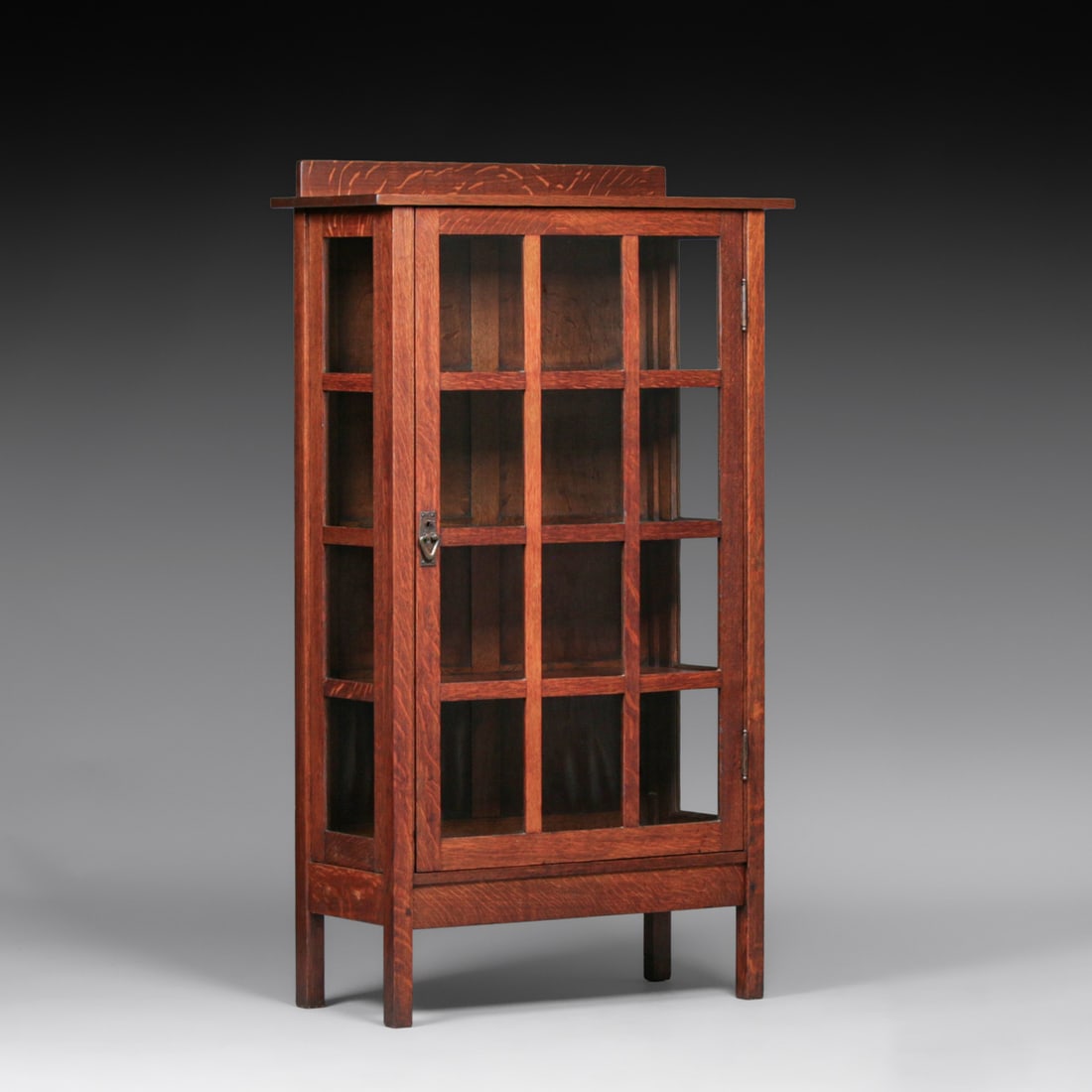 Gustav Stickley #810 One-Door China Cabinet c1910: Gustav Stickley #810 One-Door China Cabinet c1910. Signed. Excellent original finish. 62.25"h x 36.25"w x 15"d FREE NATIONWIDE SHIPPINGFree Nationwide Shipping within the lower 48 states for all