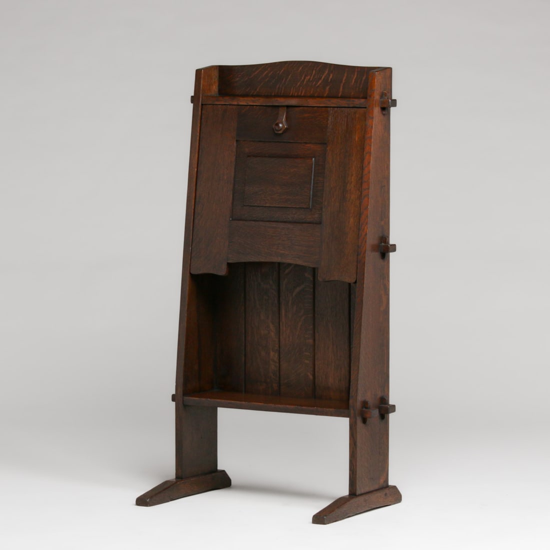 Early Gustav Stickley "Chalet" Dropfront Desk c1902 - 3