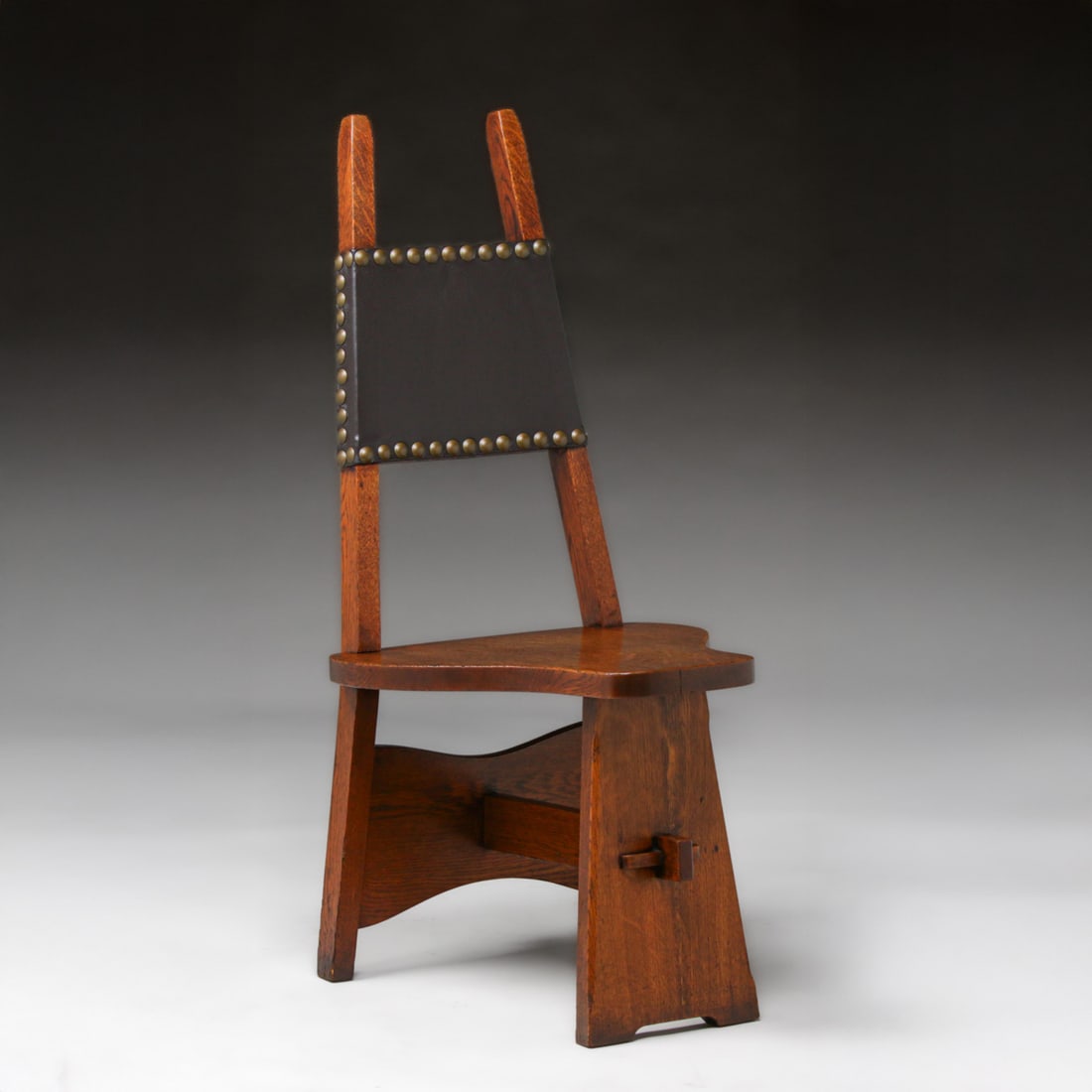 Limbert Oak Bicycle Chair c1910: Limbert Oak Bicycle Chair c1910. Signed. Excellent original finish. Rock solid sturdy. 42"h x 19.25"w x 19.25"d FREE NATIONWIDE SHIPPING Free Nationwide Shipping within the lower 48 states for all pur