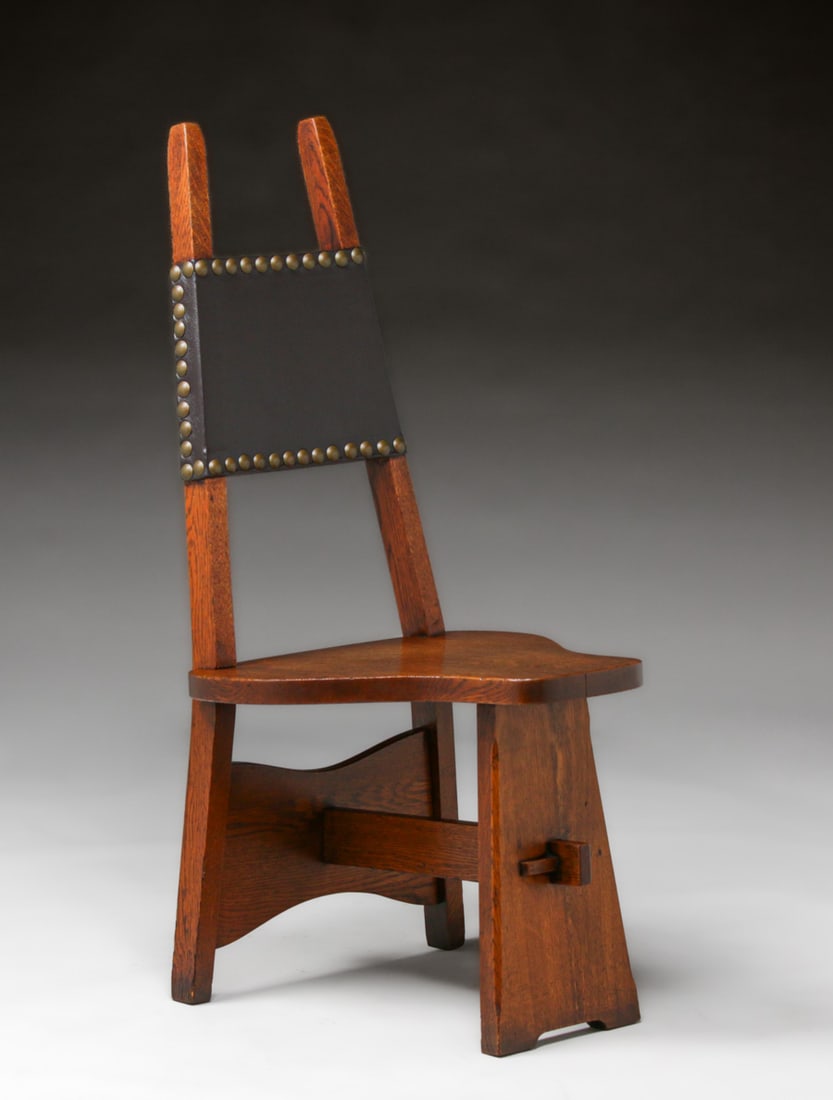 Limbert Oak Bicycle Chair c1910 - 2