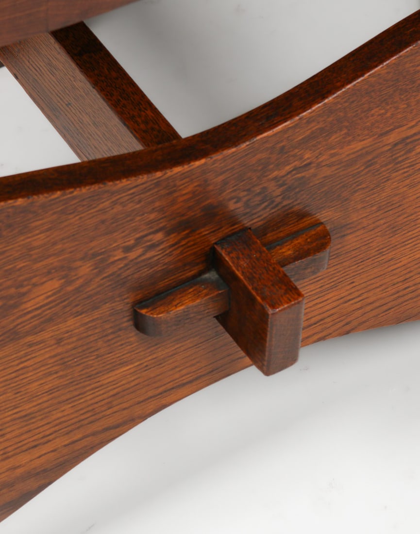 Limbert Oak Bicycle Chair c1910 - 6