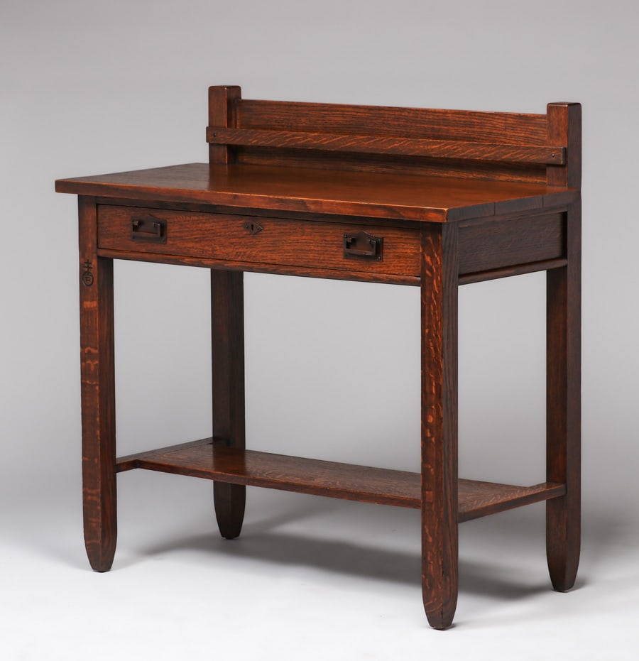 Roycroft One-Drawer Oak Server c1910 - 3