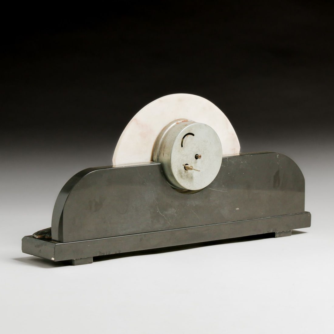 French Art Deco Marble Clock c1930 - 6