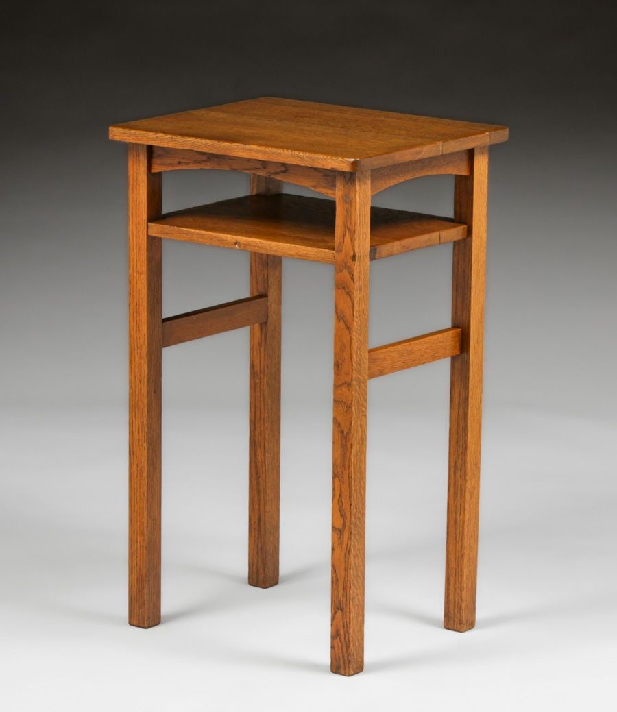 Limbert Oak Telephone Stand c1905 - 2