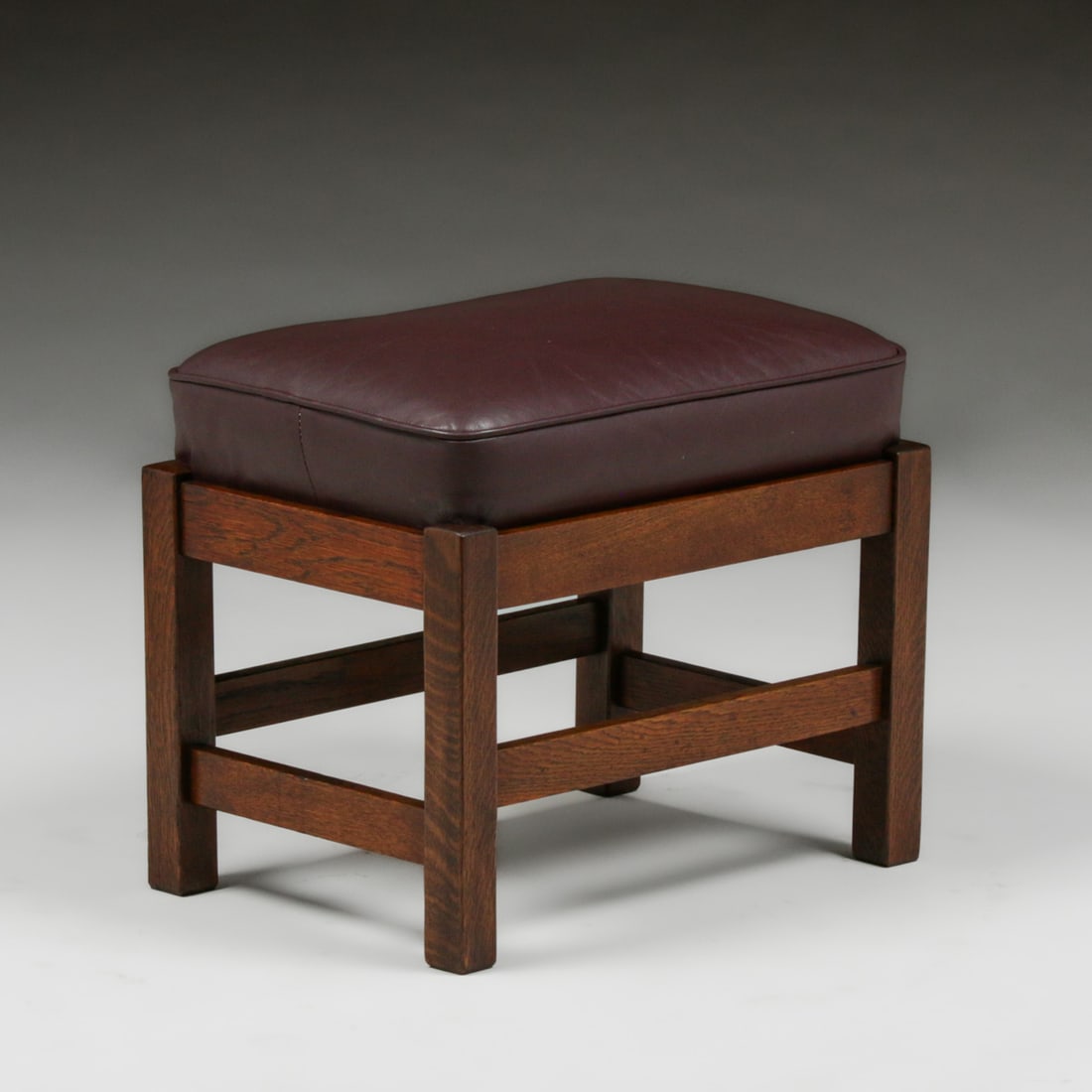 L&JG Stickley Oak Footstool c1910 - 2