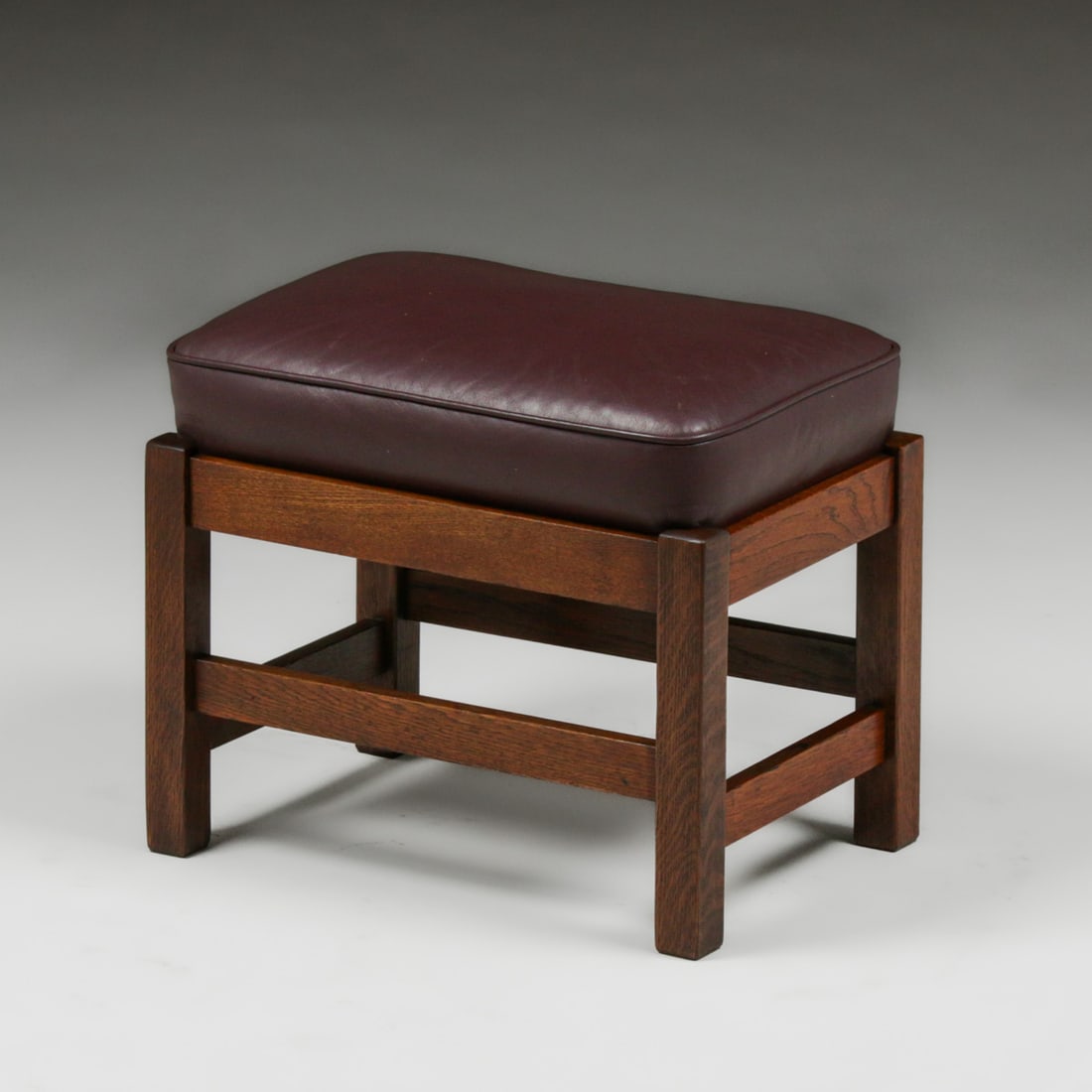L&JG Stickley Oak Footstool c1910 - 3