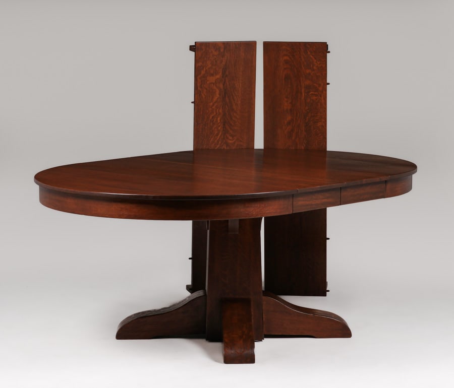 Imperial Furniture Co 48"d Pedestal Base Dining Table c1910 (1 of 3)