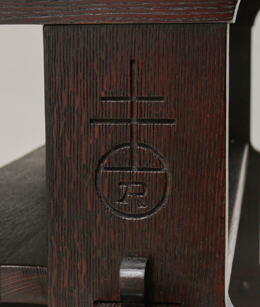 Extremely Rare Roycroft Oak Trestle Table c1904 - 2