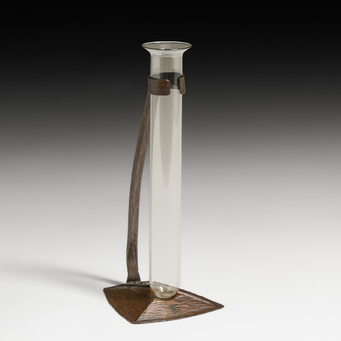 Roycroft Hammered Copper Stem Vase c1915 - 3
