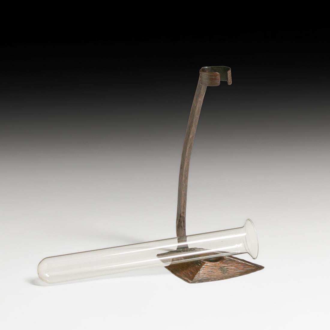 Roycroft Hammered Copper Stem Vase c1915 - 4