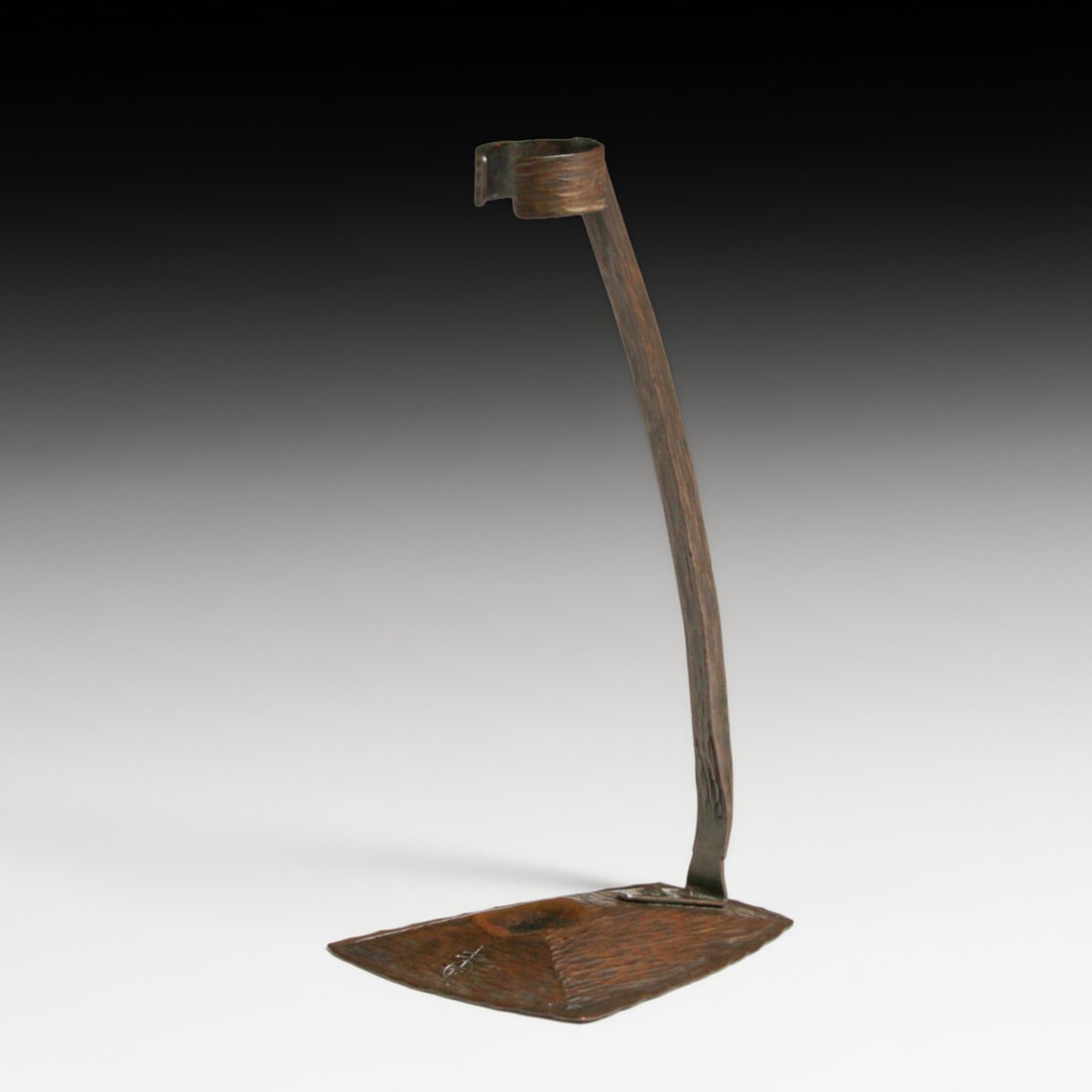 Roycroft Hammered Copper Stem Vase c1915 - 5