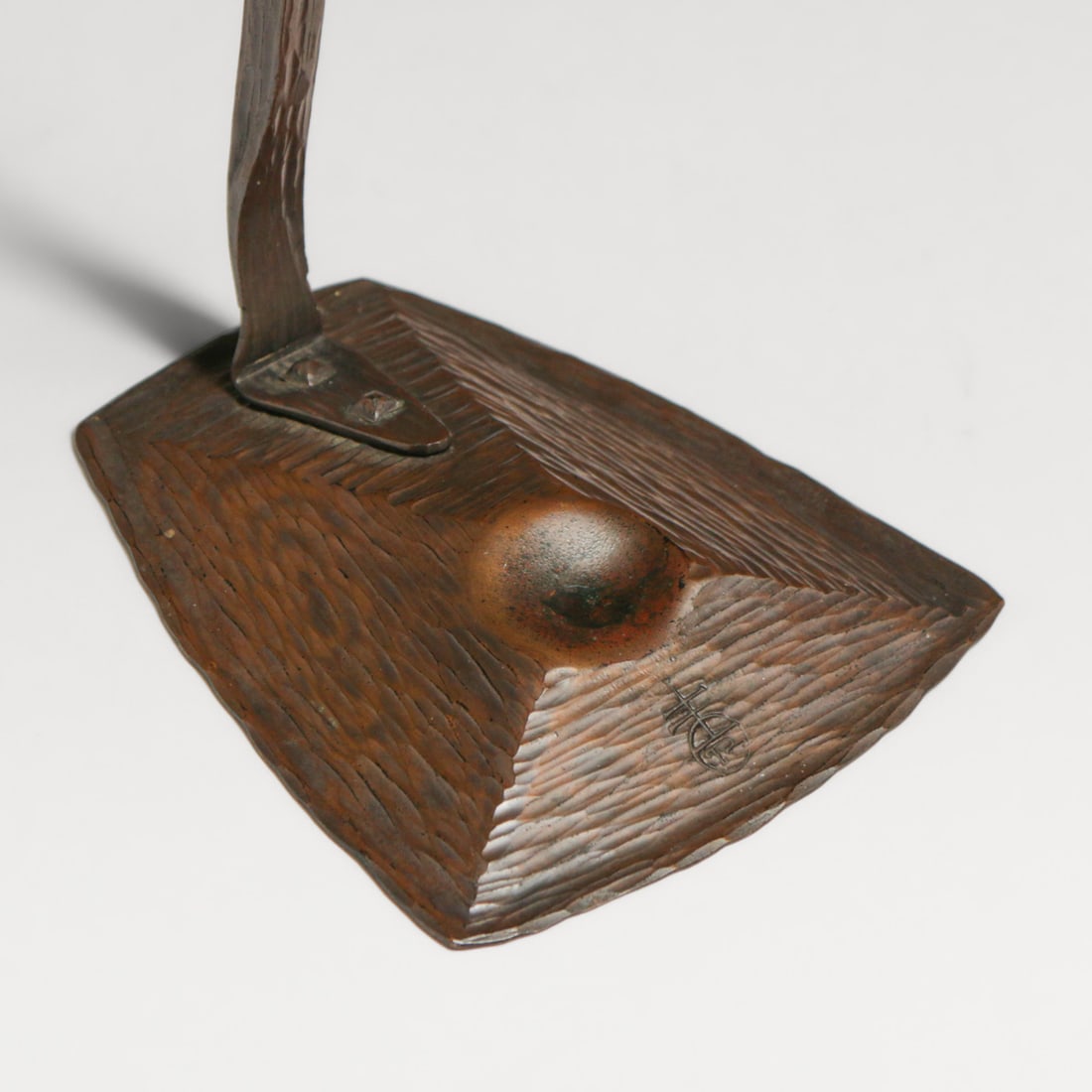 Roycroft Hammered Copper Stem Vase c1915 - 8