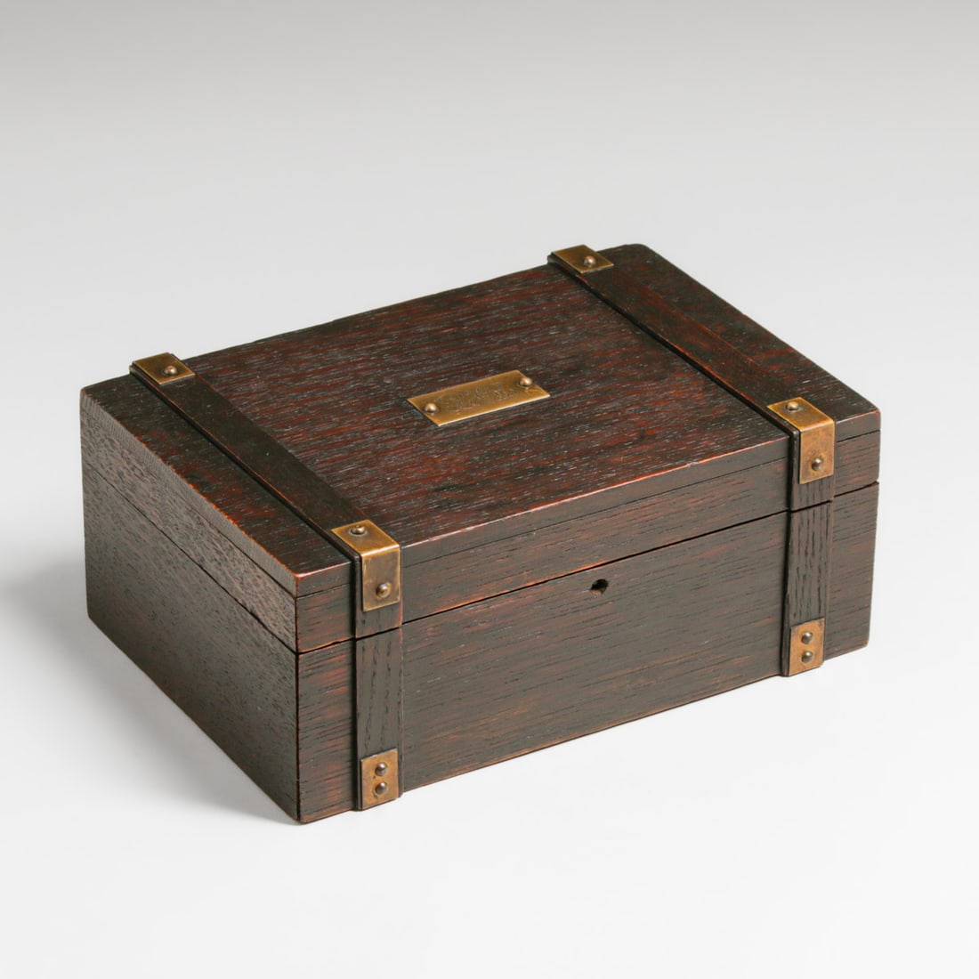 Arts & Crafts Oak Humidor Box c1910 (1 of 7)