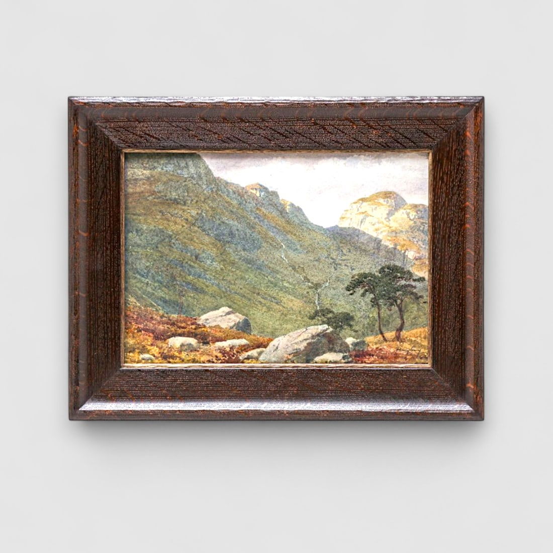 Percy Gray (1869-1952) Watercolor Oak Trees & California Coastal Mountains c1915 (1 of 7)