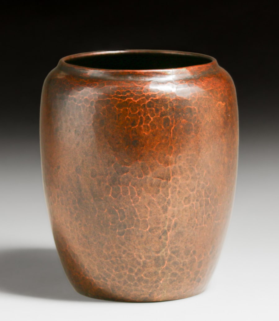 Dirk van Erp Hammered Copper Vase c1915 - 2