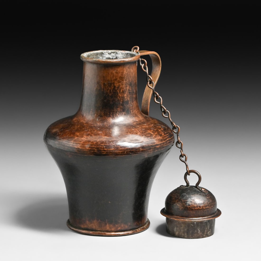 Stickley Brothers Hammered Copper Pitcher c1910 - 5