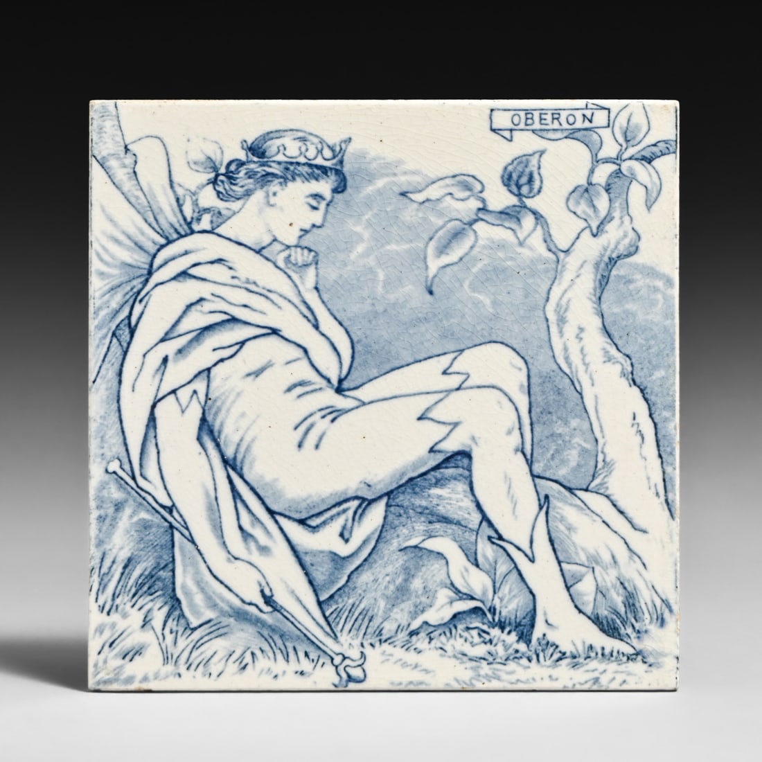 Josiah Wedgwood & Sons William Shakespeare Tile c1878: Josiah Wedgwood & Sons William Shakespeare Tile c1878. This tile depicts Oberon from William Shakespeare's play A Midsummer Night's Dream. Signed. Perfect condition. 6" x 6" FREE NATIONWIDE