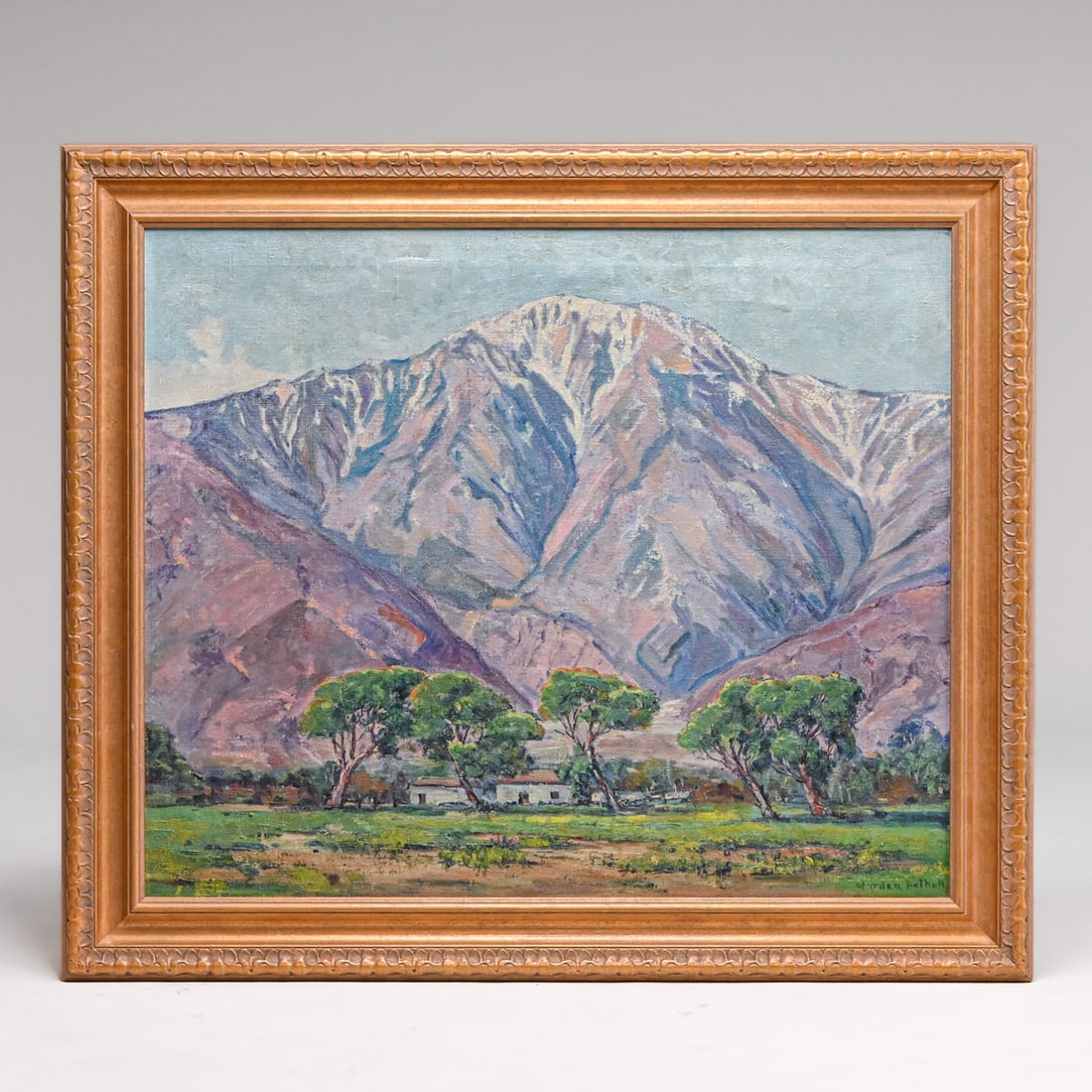 Charles Worden Bethell (1899-1951) California Painting Mt San Jacinto c1910s (1 of 6)