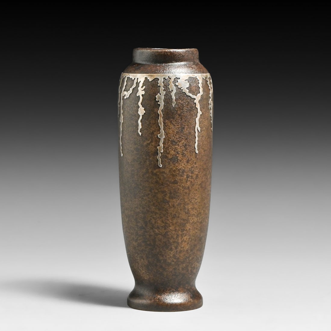 Silvercrest #2025 Sterling on Bronze Vase c1920s (1 of 5)