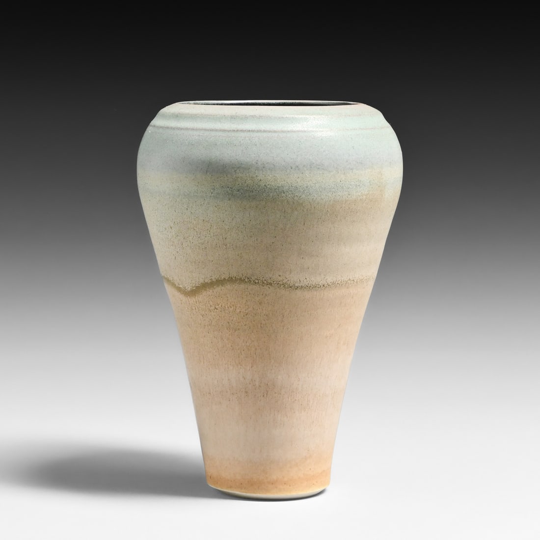 Stephen F. Fabrico (1948–2023) Tapered Stoneware Vase – Hudson Valley, NY c1980s/90s: Stephen F. Fabrico (1948–2023) Tapered Stoneware Vase – Hudson Valley, NY c1980s/90s. Signed. Perfect condition. 7"h x 4.5"d FREE NATIONWIDE SHIPPINGFree Nationwide Shipping within the lower