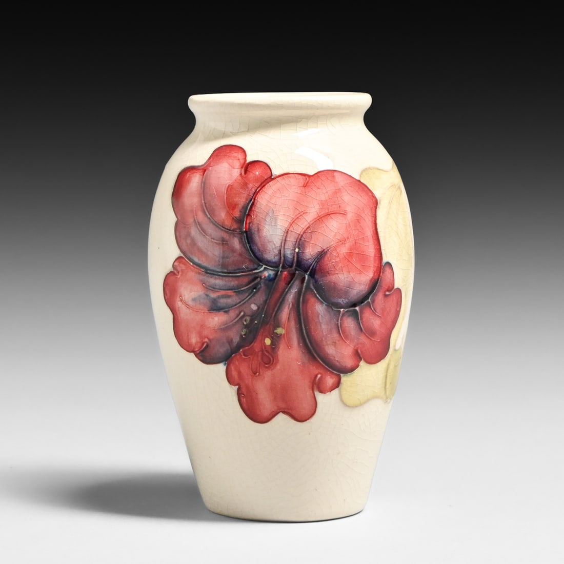 Moorcroft Pottery Hibiscus Pattern Vase c1940s - 2