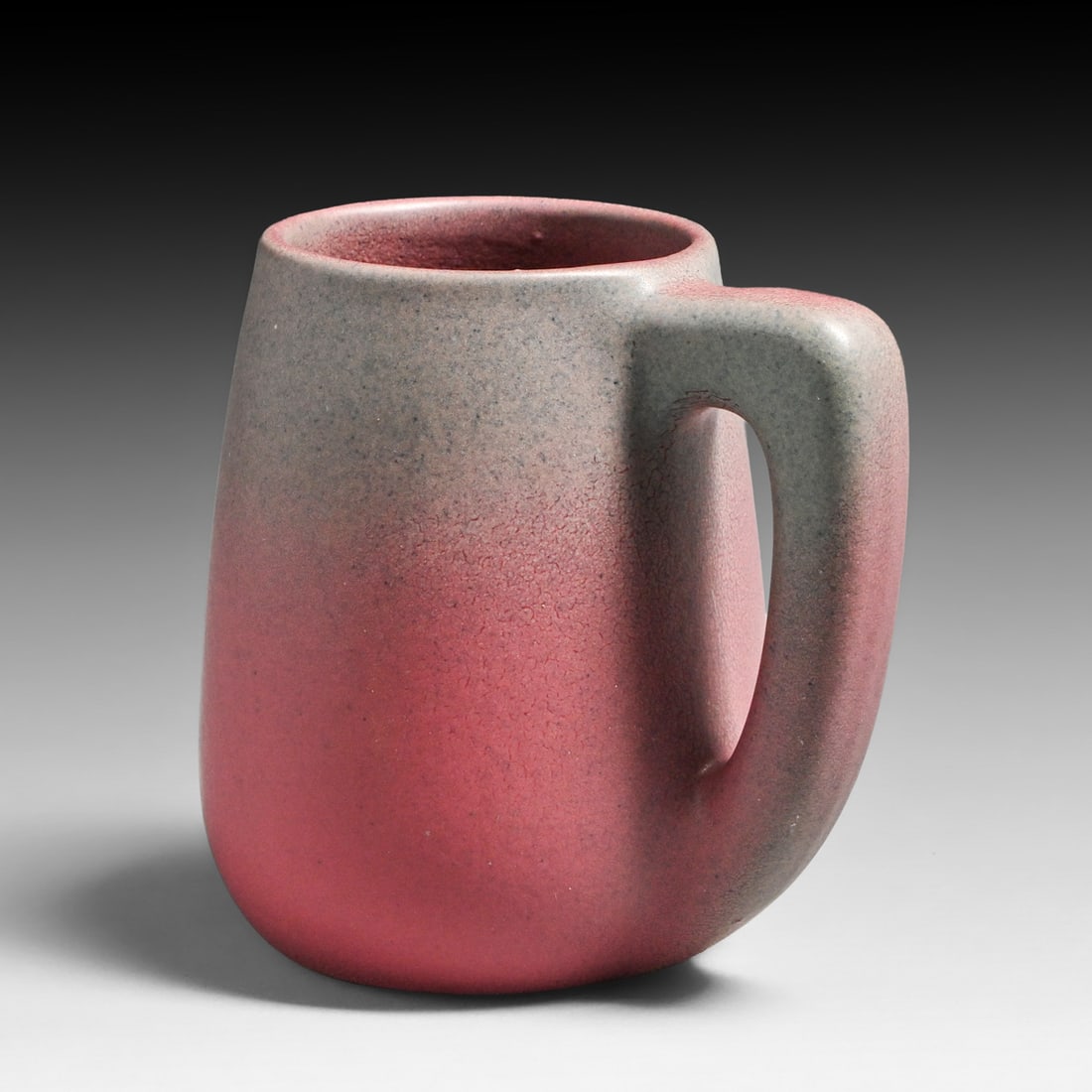 Van Briggle Matte Glazed Mug c2000s: Van Briggle Matte Glazed Mug c2000s. Made ot celebrate the 100th Anniversary of Van Briggle Pottery. Signed. Perfect condition. 4.75"h x 4.75"w FREE NATIONWIDE SHIPPING Free Nationwide Shipping within