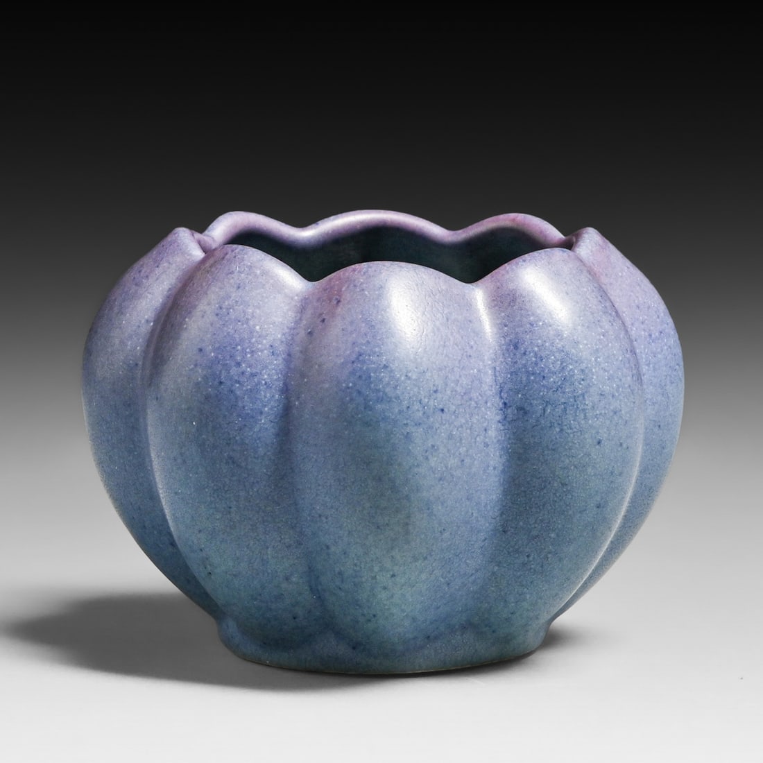 Vintage Van Briggle Turquoise Ming Glazed Melon-Ribbed Bowl after 1950: Vintage Van Briggle Turquoise Ming Glazed Melon-Ribbed Bowl after 1950. Signed. Artist signed "JHD". Perfect condition. 3.5"d x 2.75"h FREE NATIONWIDE SHIPPINGFree Nationwide Shipping within the