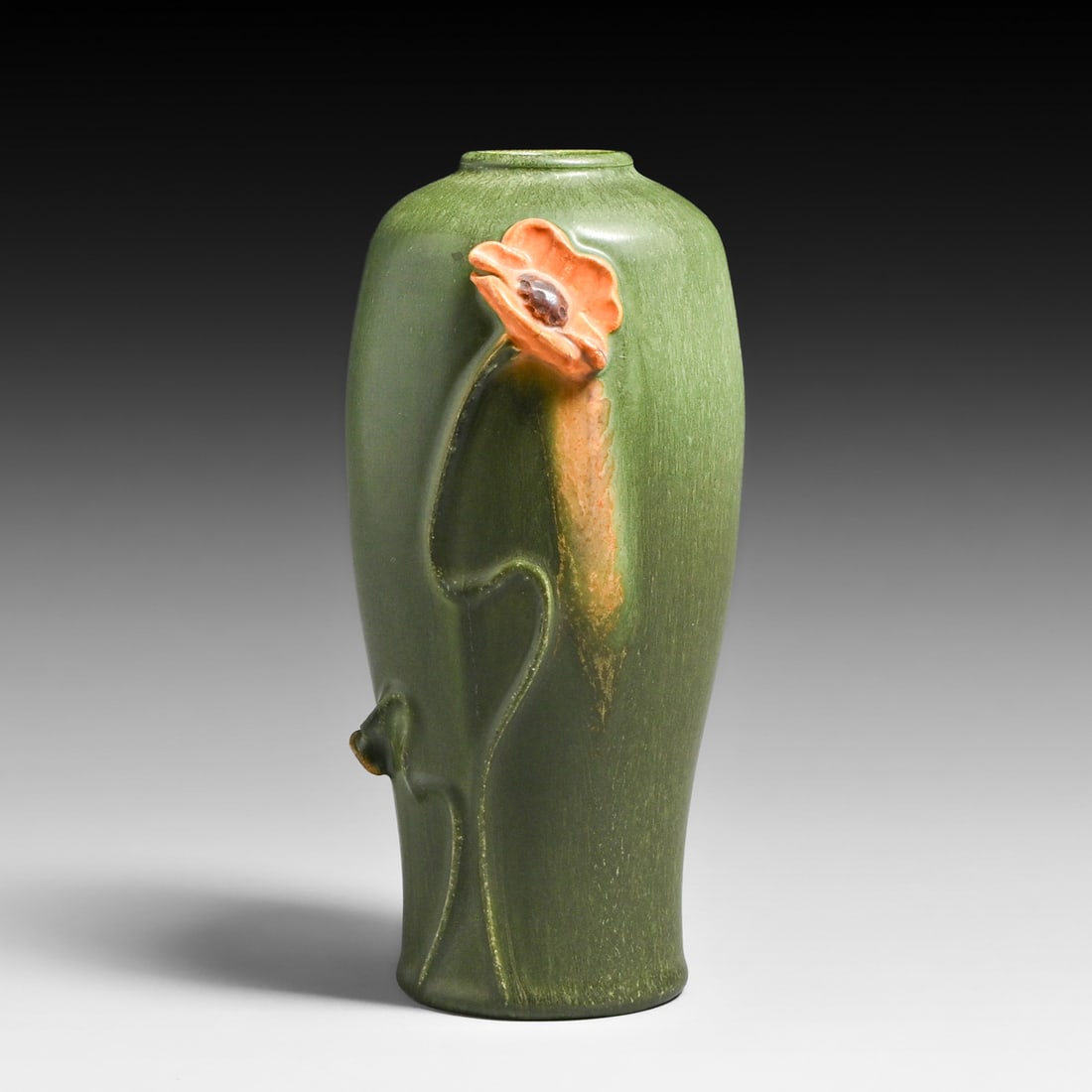 Door Pottery - Scott Draves Matte Green California Poppy Vase 2011 (1 of 5)
