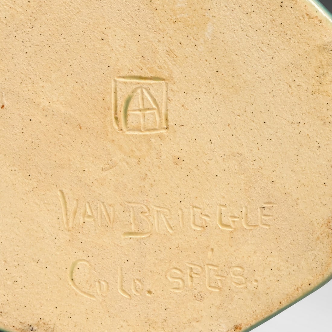 Pair Van Briggle Matte Blue Candlesticks c1920s - 4